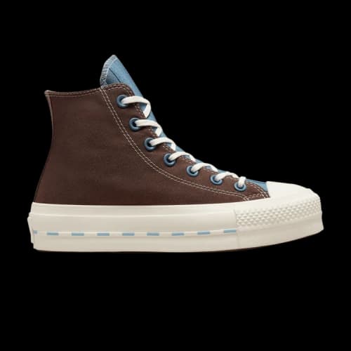 Converse Chuck Taylor All Star Lift Platform Crafted Canvas High 'Brazil Nut Indigo Oxide' (Women's)
