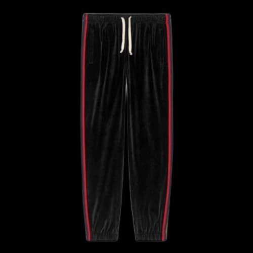 Gucci Chenille Jogging Pant With Patch 'Black'