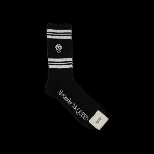 Alexander McQueen Skull Sport Socks 'Black/White'