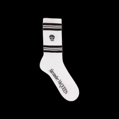Alexander McQueen Skull Sport Socks 'White'