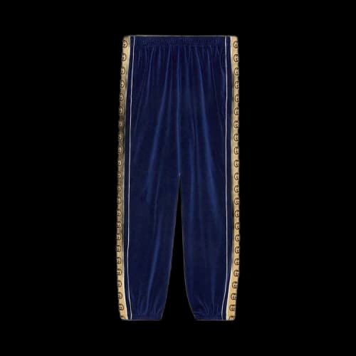Gucci Chenille Loose Jogging Pant 'Dark Blue'