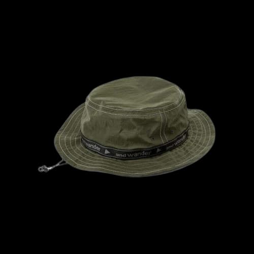 And Wander JQ Tape Hat 'Khaki'