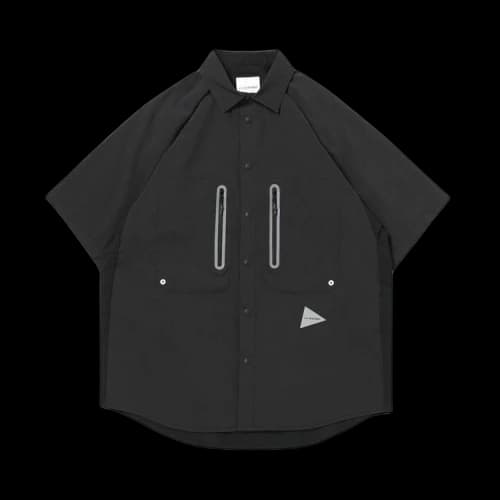 And Wander Tech Short-Sleeve Shirt 'Black'