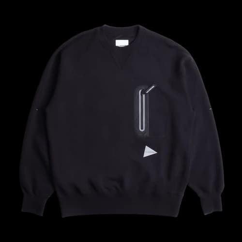 And Wander Light Sweat Pullover 'Black'