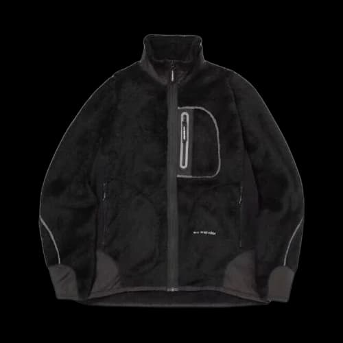 And Wander High Loft Fleece Jacket 'Black'