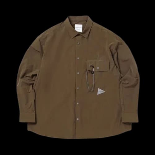 And Wander Lightweight Cloth Shirt 'Brown'