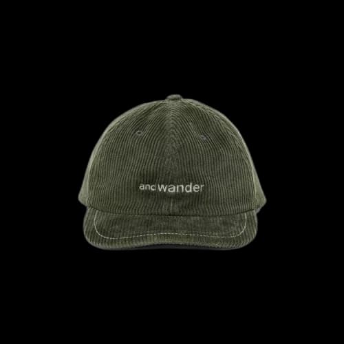 And Wander Corduroy Cap 'Green'