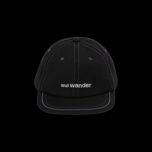 And Wander Twill Cap 'Black'