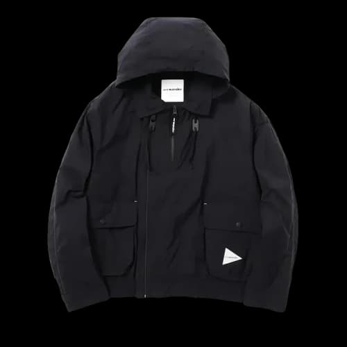 And Wander Water Repellent Light Jacket 2 'Black'