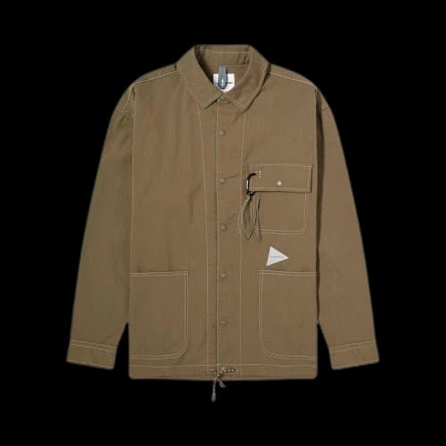And Wander Dry Rip Shirt Jacket 'Khaki'