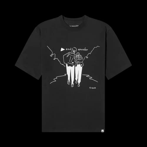 And Wander Yu Nagaba Printed Tee 'Black'