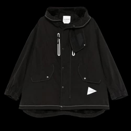 And Wander Fishtail Octa Coat 'Black'