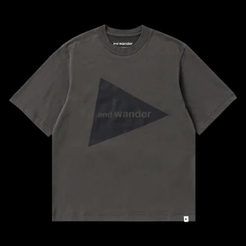 And Wander Logo Tee 'Charcoal'