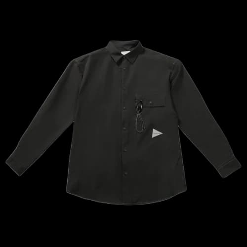 And Wander Dry Breathable Long-Sleeve Shirt 'Charcoal'