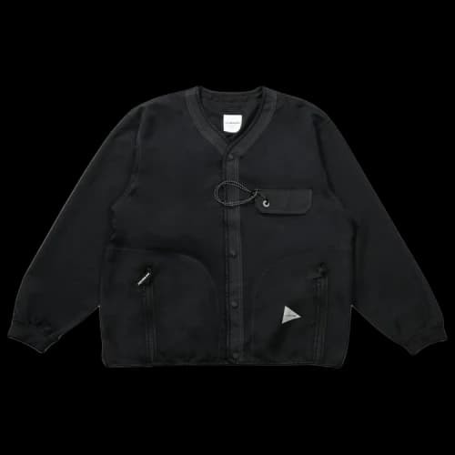 And Wander Vent Cardigan 'Black'
