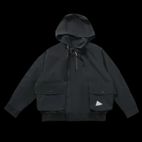 And Wander Water Repellent Light Jacket 'Black'