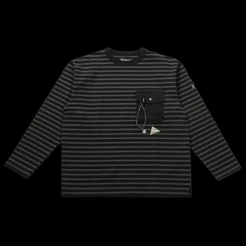 And Wander Orcival Long-Sleeve Tee 'Black'