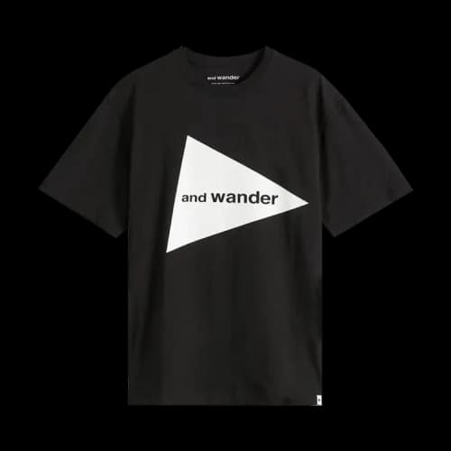And Wander Big Logo Tee 'Black'