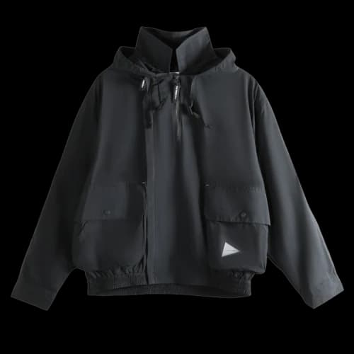 And Wander Water Repellent Light Jacket 'Black'