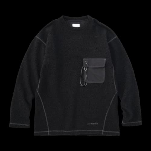 And Wander Wool Crew Neck 'Charcoal'