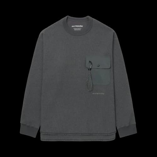 And Wander Waffle Long-Sleeve T 'Grey'