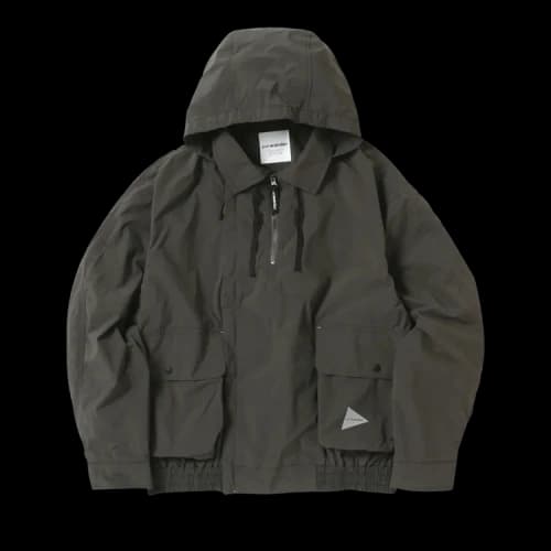 And Wander Water Repellent Light Jacket 'Charcoal'