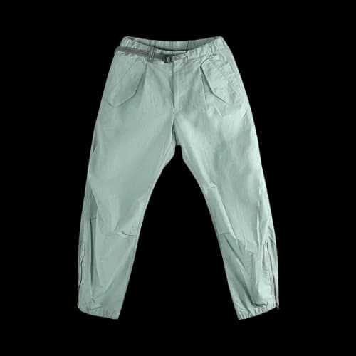 And Wander Ottomancloth Side Zip Hem Pants 'Sage'
