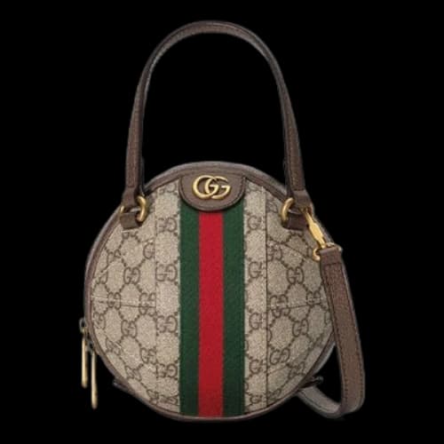 Gucci Ophidia GG Mini-Sized BackBag Brown/Red/Green (Women's)