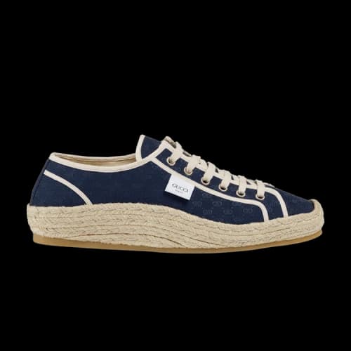 Gucci GG Espadrilles Sneaker 'Blue Mini GG'