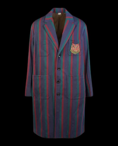 Gucci Long Crest Coat Blue