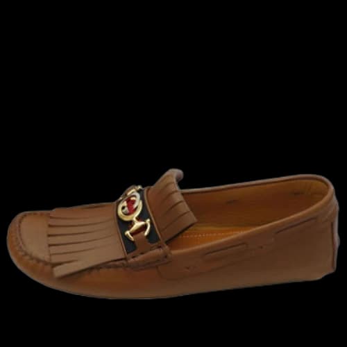 Gucci Leather Interlock G Loafers 'Brown'