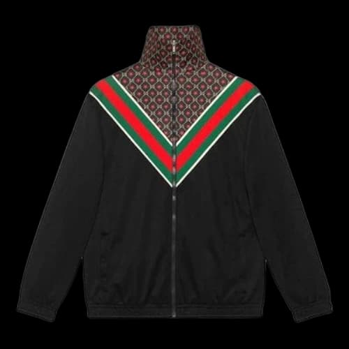 Gucci GG Star Oversize Jersey Jacket 'Black'