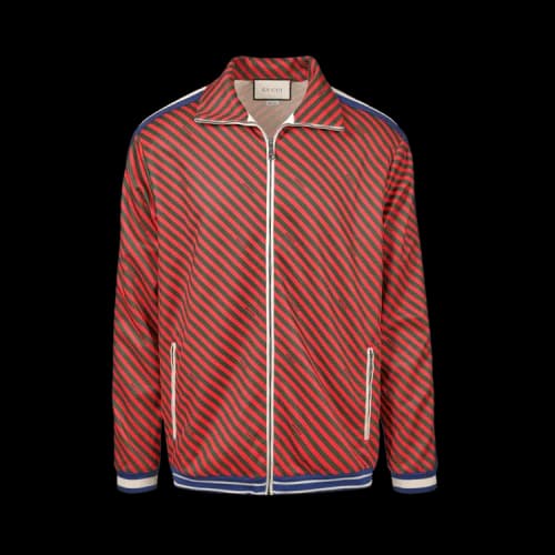 Gucci Diagonal Stripe Track Jacket Red/Green