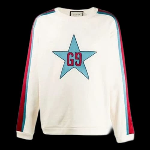 Gucci Unisex Sweat Street Style Long Sleeves Cotton Logo White