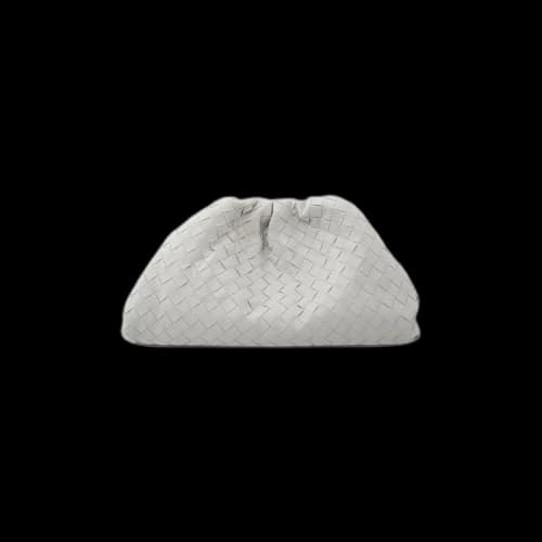 Bottega Veneta The Pouch Soft Oversize Clutch 'Chalk/Gold'