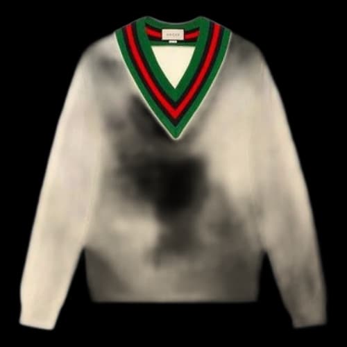 Gucci V-Neck Wool Knit Jumper 'White'