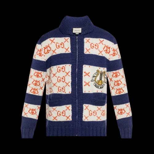 Gucci Wool Sweater Blue/White