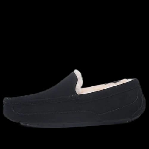 UGG Ascot Leather Slipper 'Black'