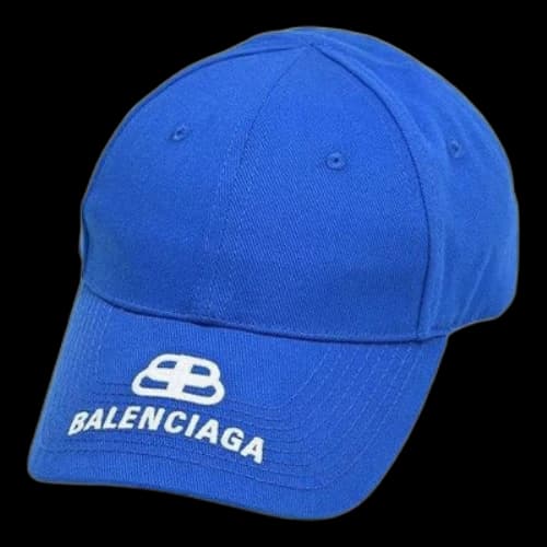 Balenciaga BB Logo Visor Baseball Cap 'Blue'