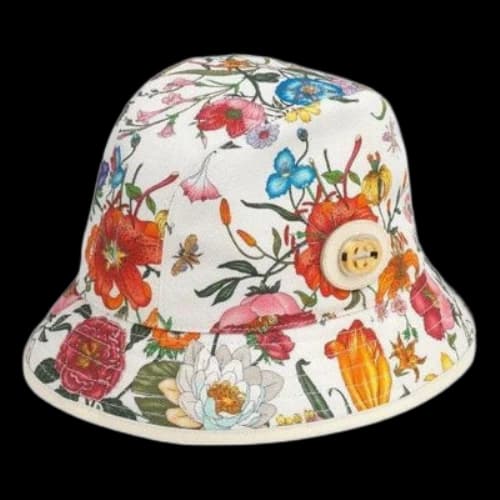 Gucci Fedora Hat With Flora Print 'White' (Women's)