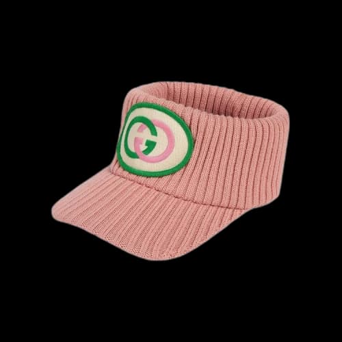 Gucci Logo Wool Visor 'Pink'