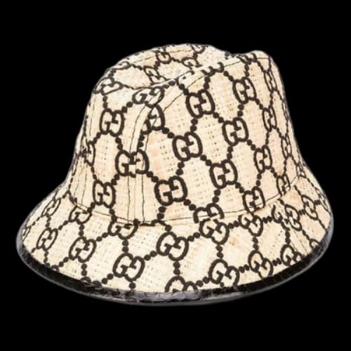 Gucci GG Fedora Hat With Snakeskin 'Beige' (Women's)
