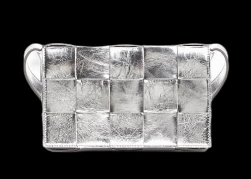 Bottega Veneta Intreccio Cassette Silver