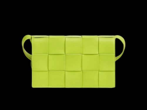 Bottega Veneta Intreccio Weave Cassette Acid Kiwi