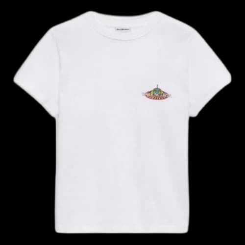 Balenciaga Pattern Version Short Sleeve White