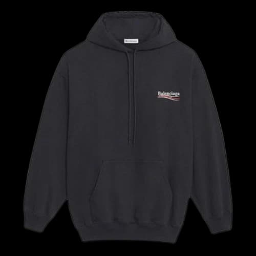 Balenciaga Printing Hoodie Black (Women's)