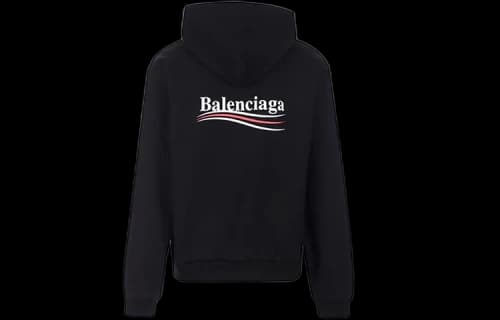 Balenciaga Classic Logo Printing Unisex Black