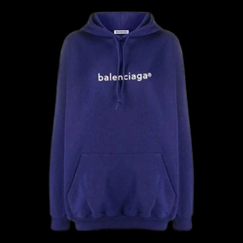 Balenciaga Alphabet Logo Casual Sports Navy Blue