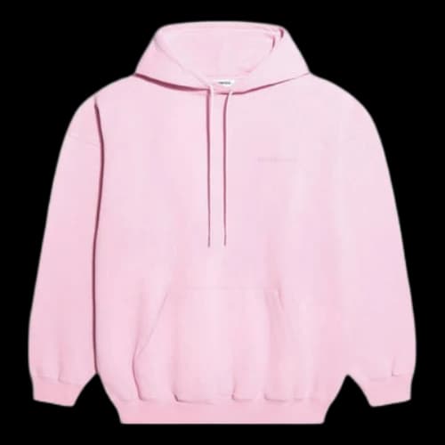 Balenciaga SS21 Loose Version Back Alphabet Hoodie Pink (Women's)