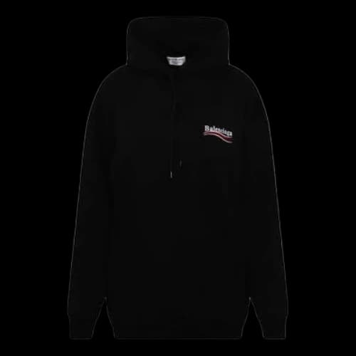 Balenciaga Political Campaign Medium Fit Hoodie 'Black'